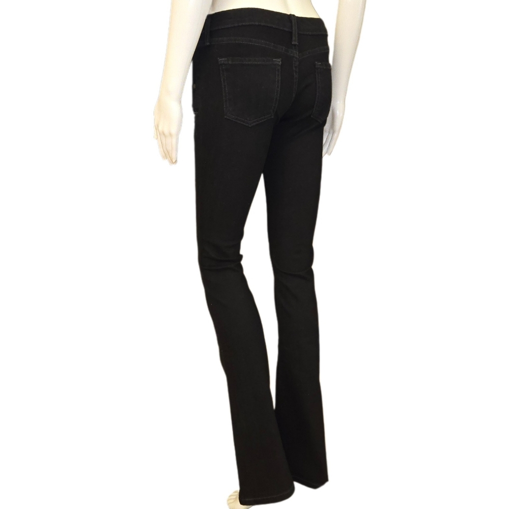 KOVA & T "Christina"-Style Dark Black Rinse Classic Denim Boot Cut Jeans Size 26